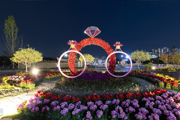  빛과 꽃으로 어우러진 고양국제꽃박람회 야간개장