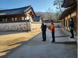 고양소방서, 산림인접 문화재  ‘서오릉’ 화재예방 현지점검 기사 이미지