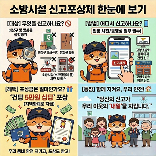 고양소방서, ‘소방시설 등 불법행위 신고포상제’ 홍보 강화