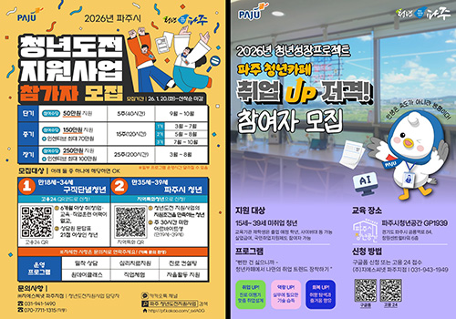 파주시, 청년 고용부진 대응… 정부 추가 예산 확보