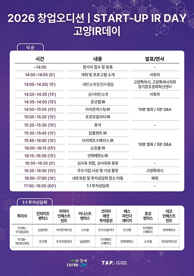 101개 기업 몰린 ‘고양 IR데이’ 7월 23일 개최