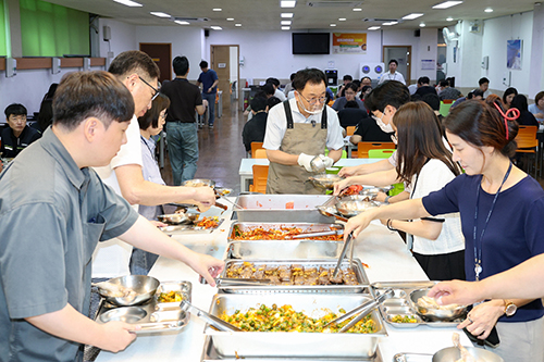 민경선 고양특례시장, ‘중복 맞이 직원 사기진작 행사’서 현장 소통 나서