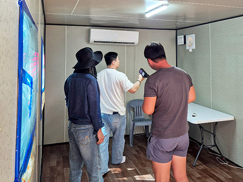 파주도시공사, 물놀이장 불법촬영 합동점검 파주경찰서와 전문 탐지장비 활용...