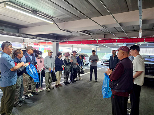 파주도시공사 추석맞이 문산자유시장 공영주차장 청결활동 